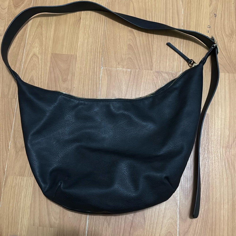 Black Crescent Handbag